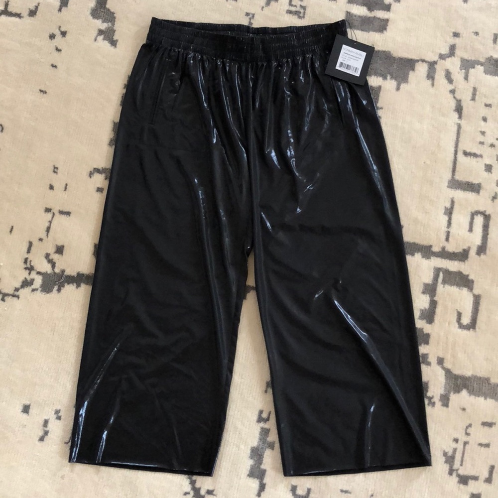 Norma Kamali cropped boyfriend style “sweatpants”